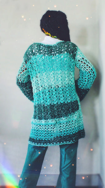 Crochet Kit - The Auron Crochet Cardigan – Lion Brand Yarn