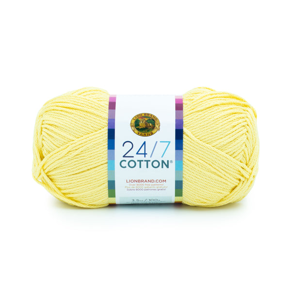 24/7 Cotton Yarn, Mercerized Lion Brand Cotton Yarn – Cutie