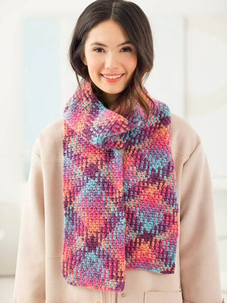 Color Pooling Scarf (Crochet) – Lion Brand Yarn