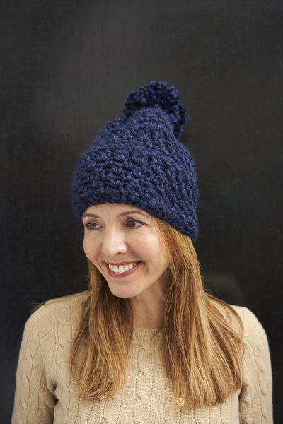 Plainfield Pom-Pom Hat (Crochet) – Lion Brand Yarn
