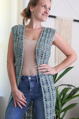 Crochet Kit - Pineapple Duster Vest thumbnail