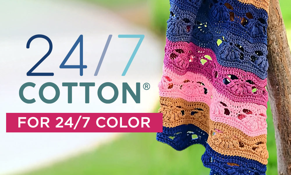 Lion Brand Yarn 24/7 Cotton Hay Bale Mercerized Natural Fiber Medium Cotton Green Yarn 3 Pack, Size: 3.5 oz