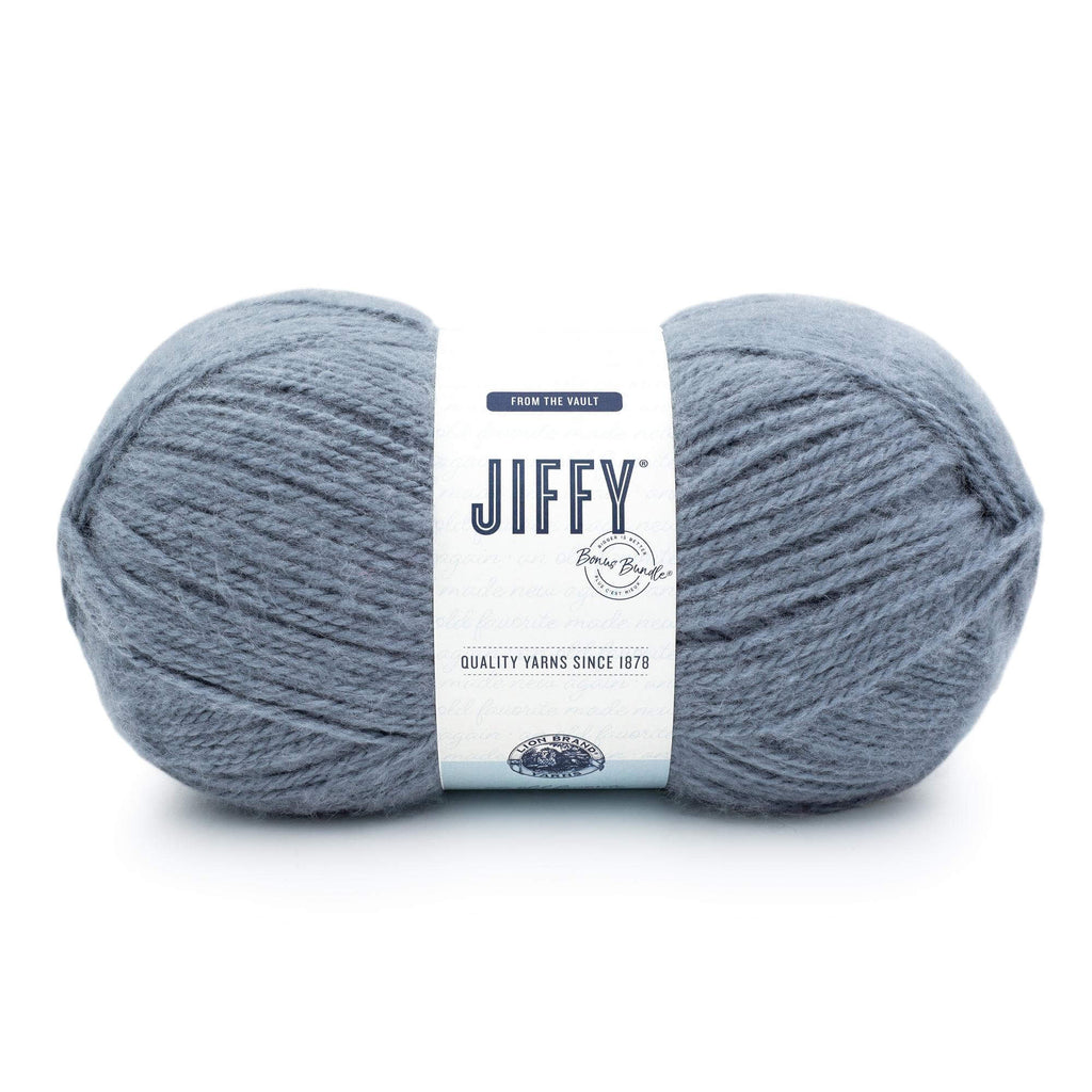 Lot of 2 Lion Brand Jiffy Acrylic Yarn 3oz Skeins, Pastel Blue and