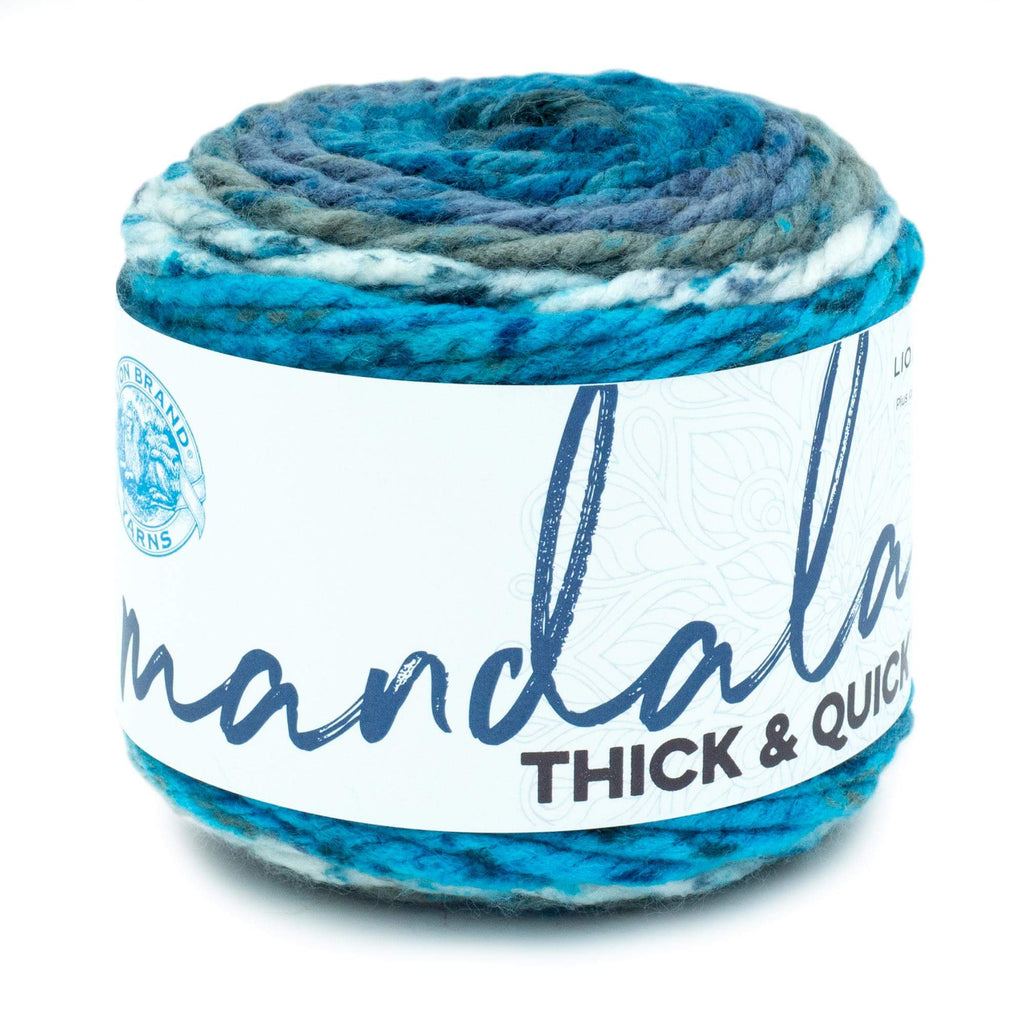 Lion Brand Mandala store Yarn Thick & Quick Tentacle Color Bundle of 5 87 Yards Each