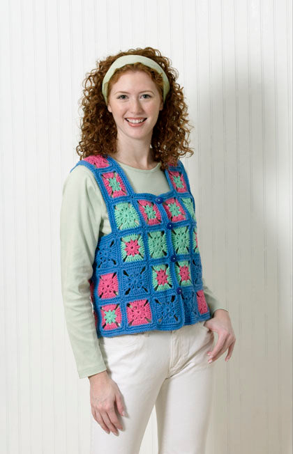 Granny Square Vest Pattern (Crochet) – Lion Brand Yarn