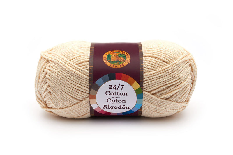 Lion Brand Yarn Lion Brand 24/7 Cotton Yarn, Yarn for Knitting