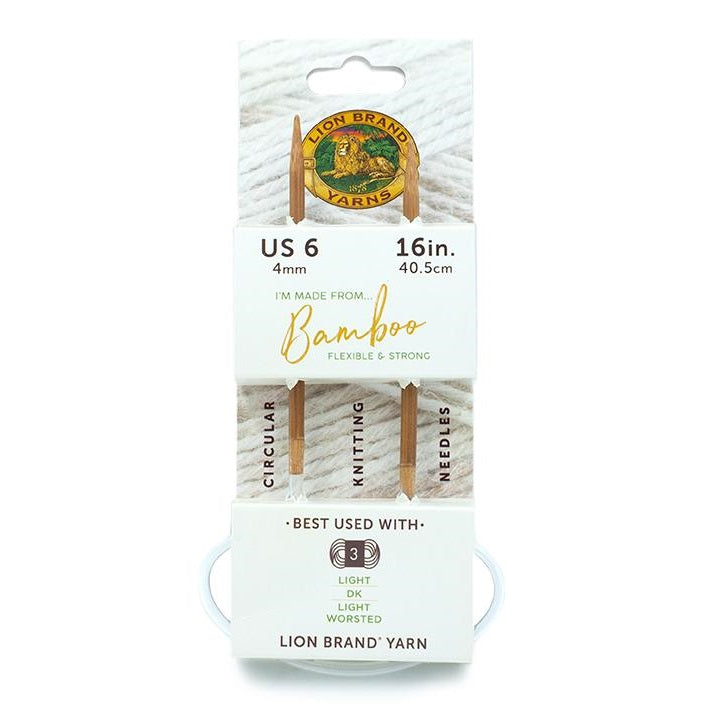 Lion Brand® Bamboo Circular Knitting Needle 16" Size 6 (4mm) – Lion Brand  Yarn