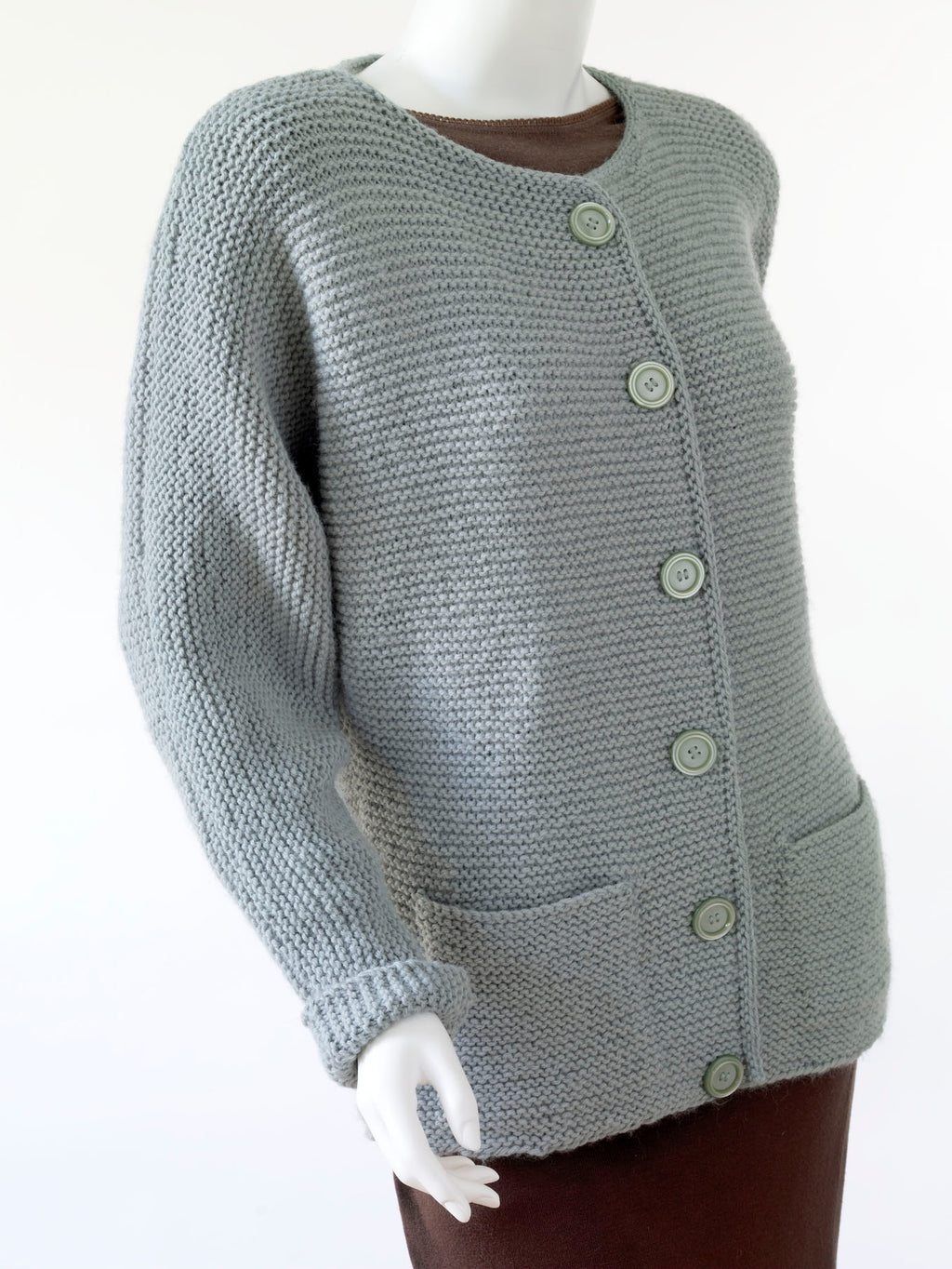 Simple Brand Knit – So Yarn Pattern (Knit) Cardigan Oh Lion