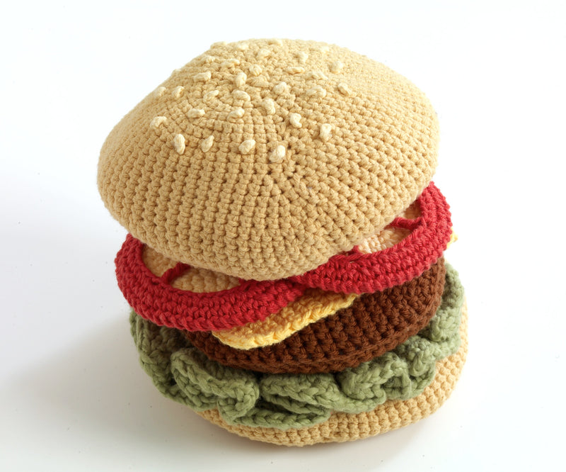 Jumbo Burger (Crochet) – Lion Brand Yarn