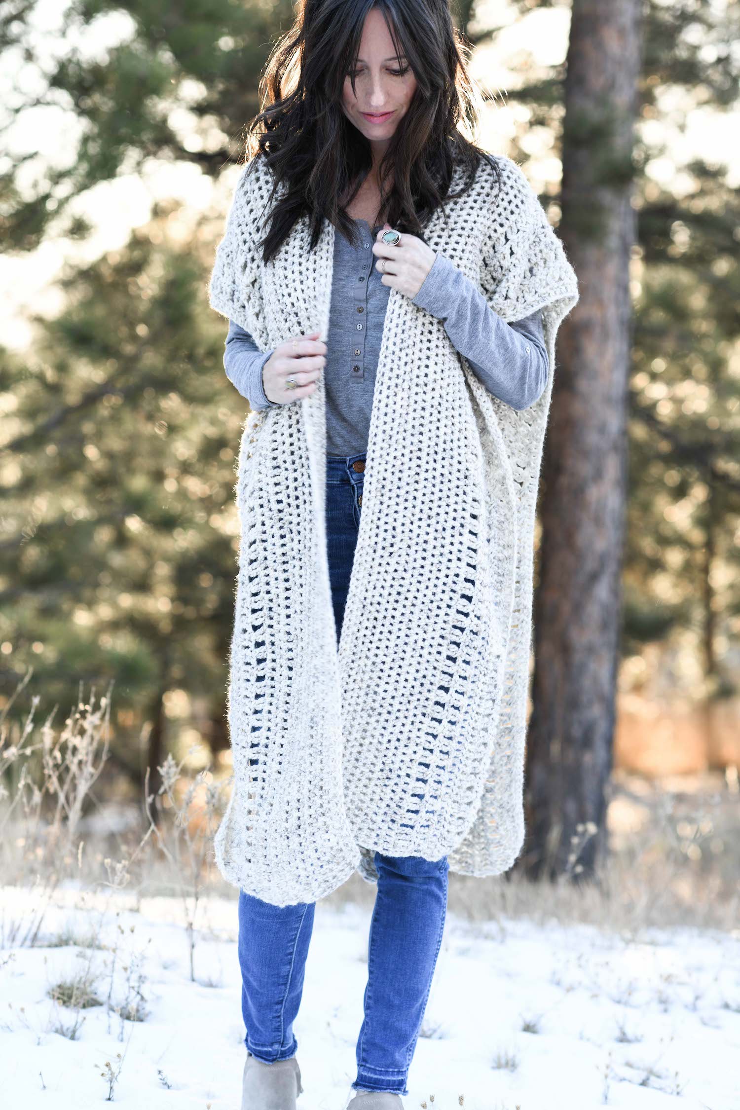 Crochet Kit - Winterfest Ruana – Lion Brand Yarn