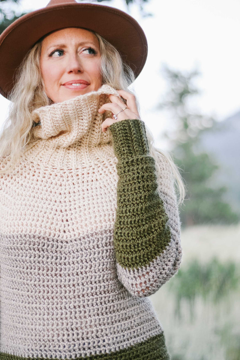 Crochet Kit - Snowbound Pullover – Lion Brand Yarn