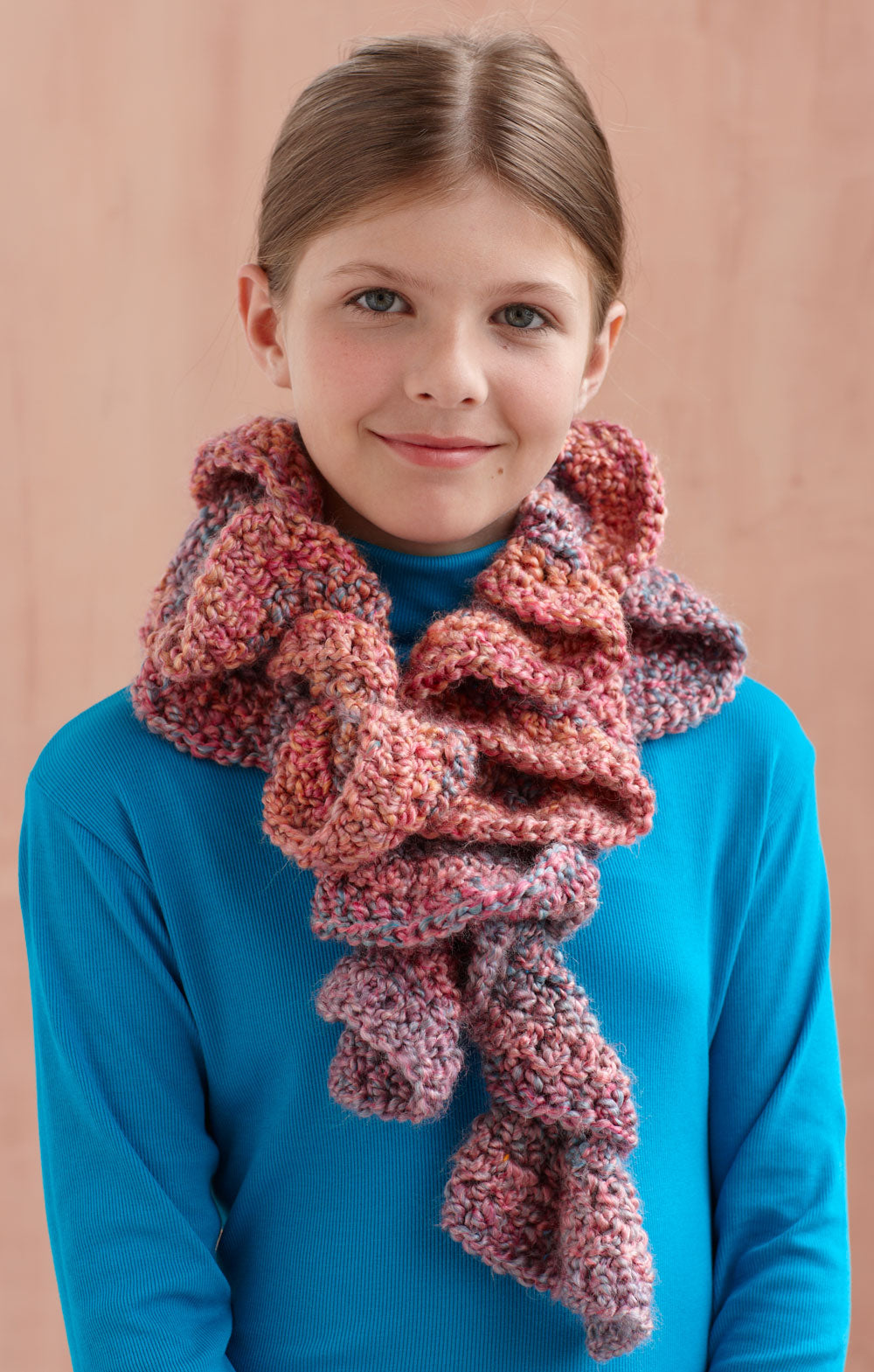 Painted Ruffle Scarf (Crochet) - Version 4 – Lion Brand Yarn