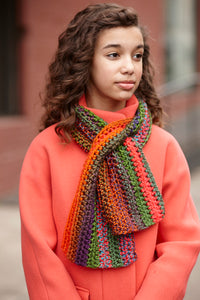 Sassy Keyhole Scarf (Crochet) – Lion Brand Yarn