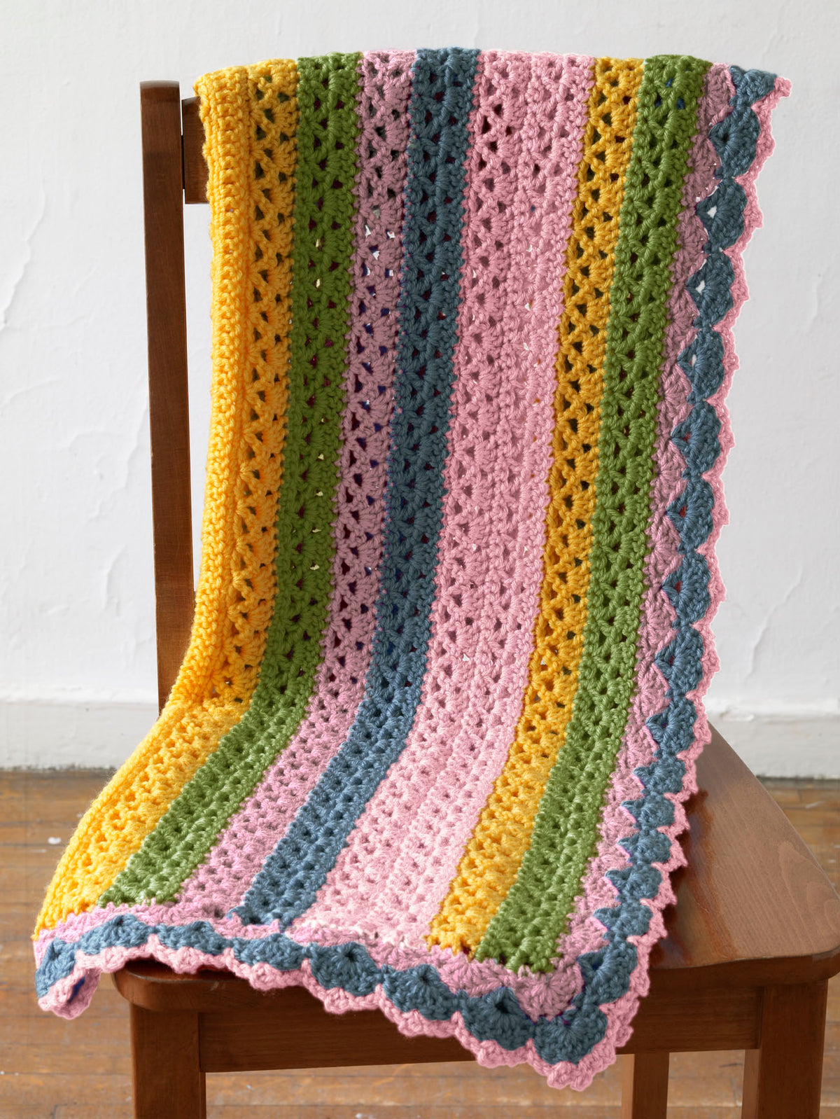 Summer Stripes Baby Afghan Pattern (Crochet) – Lion Brand Yarn