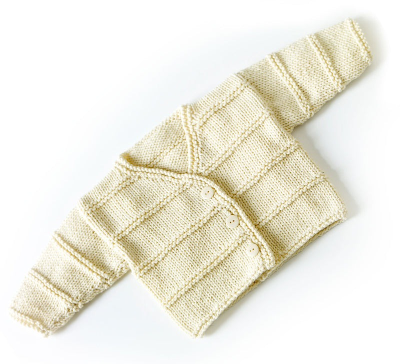 (Knit) – Yarn Garter Baby - Pattern Lion Brand Version Ridge 2 Cardigan