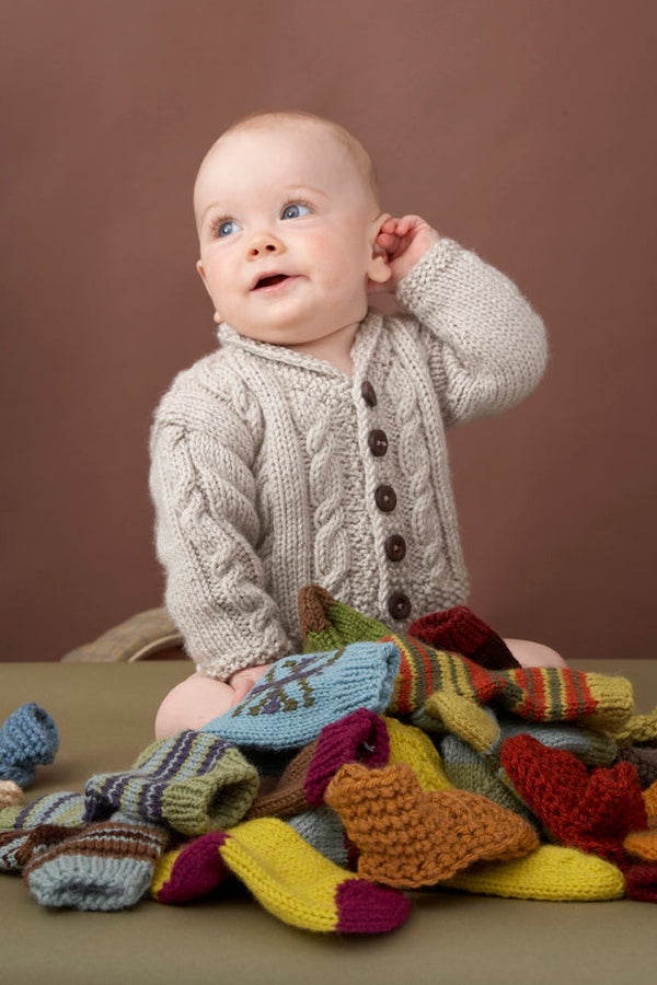 Heirloom Cables Baby Sweater Pattern Knit