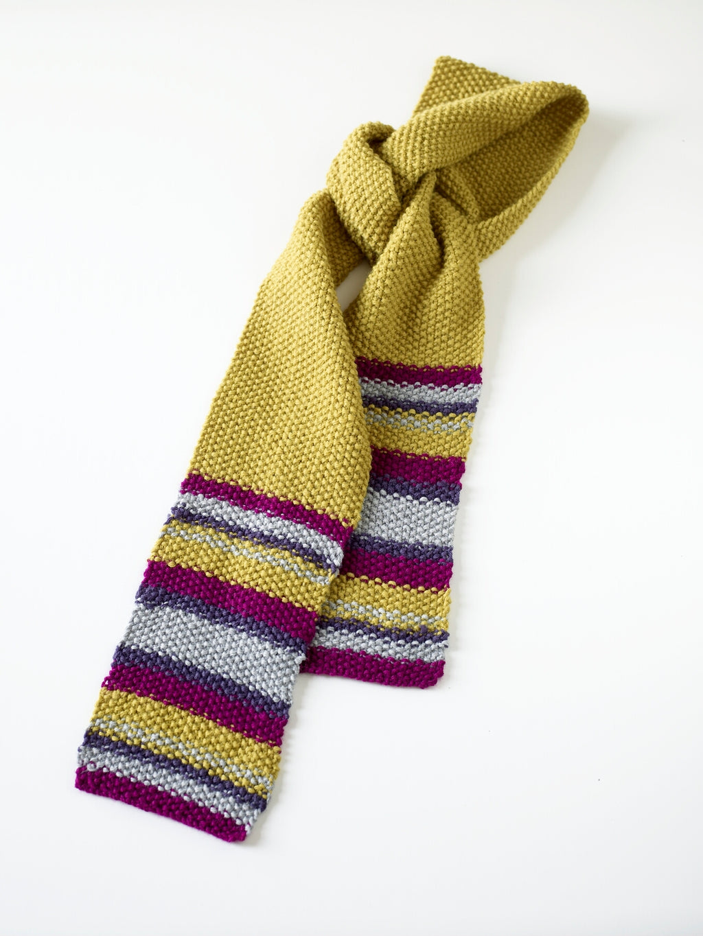 Striped Scarf (Knit) - Version 3 – Lion Brand Yarn