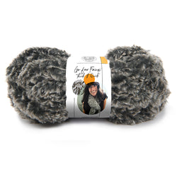  Lion Brand Yarn (1 Skein) Go for Faux Thick & Quick Bulky Yarn,  Chinchilla, 72 Foot (Pack of 1)