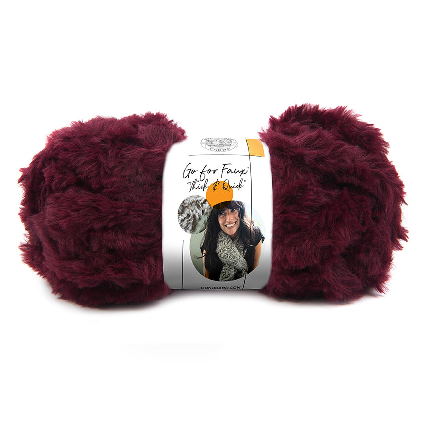 Lion Brand Go For Faux Thick And Quick Yarn - Husky, 24 yds 