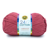 (3-pack) Lion Brand Yarn 761-102 24/7 Cotton Yarn, Aqua - Blue