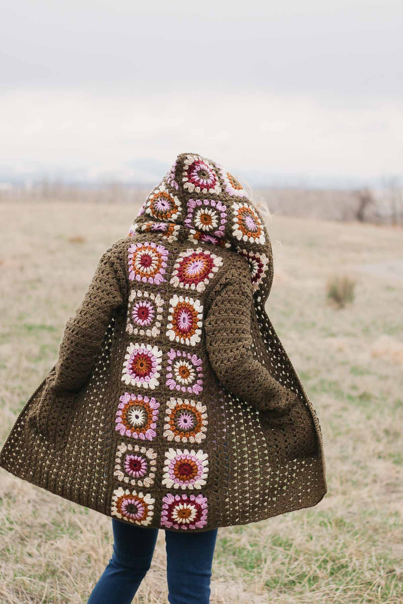 Glam Crochet Granny Coatigan