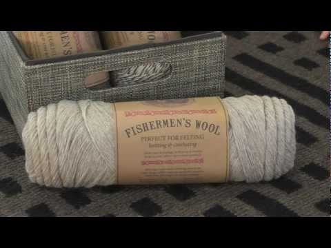 3 Skeins Lion Brand Yarn / Fishermen's Wool/2 Oatmeal/1 Brown Heather
