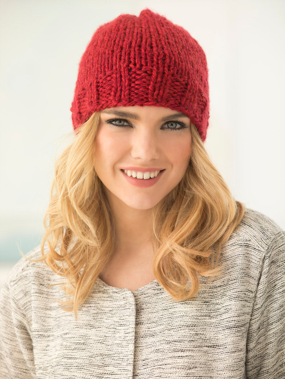 Loom Double Knit Hat – Lion Brand Yarn