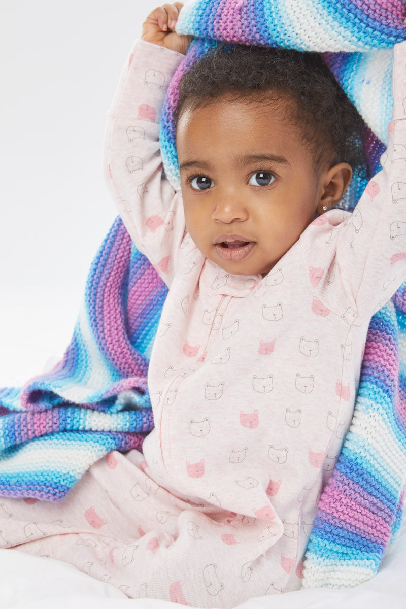 Garter Squares Baby Throw (Knit) – Lion Brand Yarn