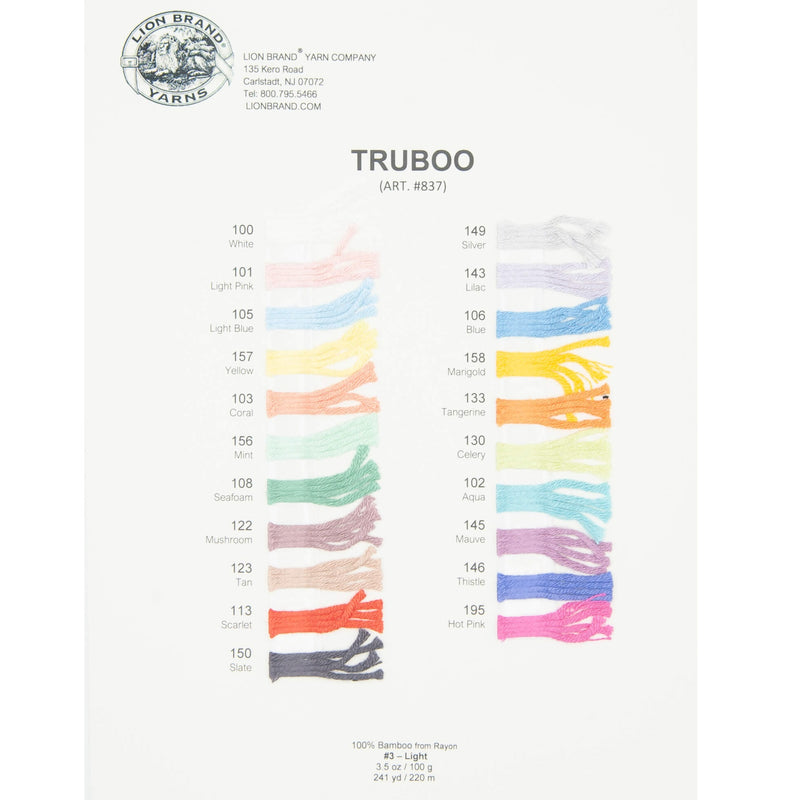 Truboo Yarn Color Card – Lion Brand Yarn