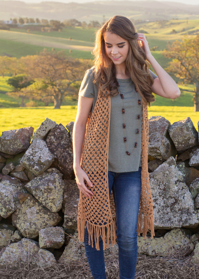 Crochet Kit - Whispering Birch Bohemian Vest – Lion Brand Yarn